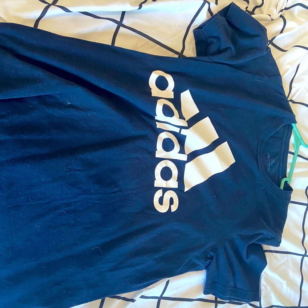 Adidas dark blue t shirt